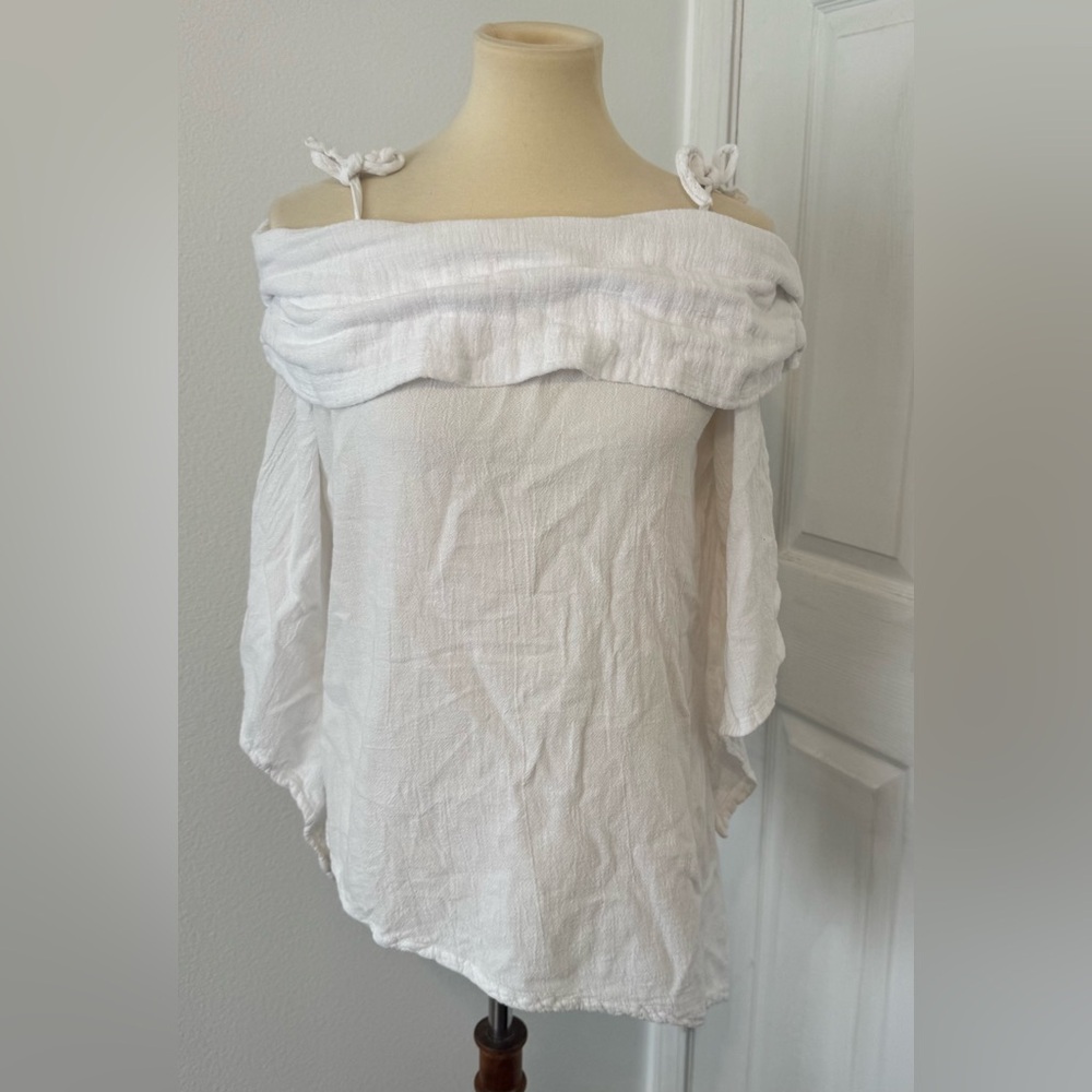 Oh My Gauze! Pilar Tunic Top Blouse 100% Cotton Lagenlook Artsy Boho Loose Med